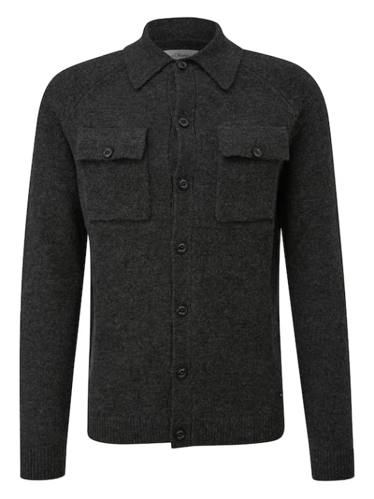Foto van product s.Oliver Gebreid vest donkergrijs