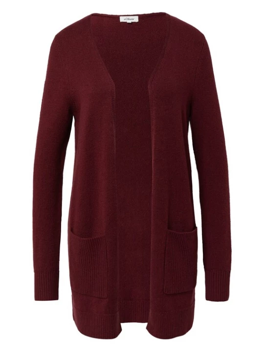 Foto van product s.Oliver Gebreid vest donkerrood