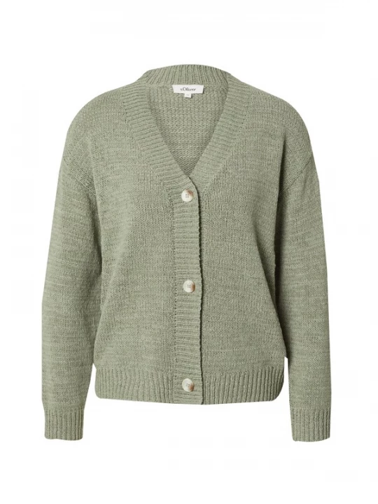 Foto van product s.Oliver Gebreid vest groen