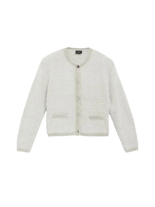 Foto van product s.Oliver Gebreid vest ivoor / taupe