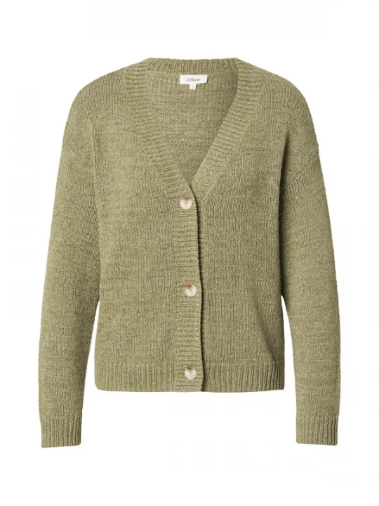Foto van product s.Oliver Gebreid vest kaki