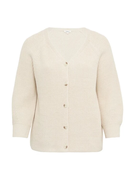 Foto van product s.Oliver Gebreid vest lichtbeige