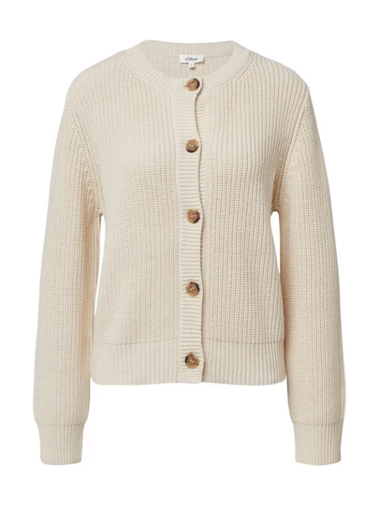Foto van product s.Oliver Gebreid vest lichtbeige