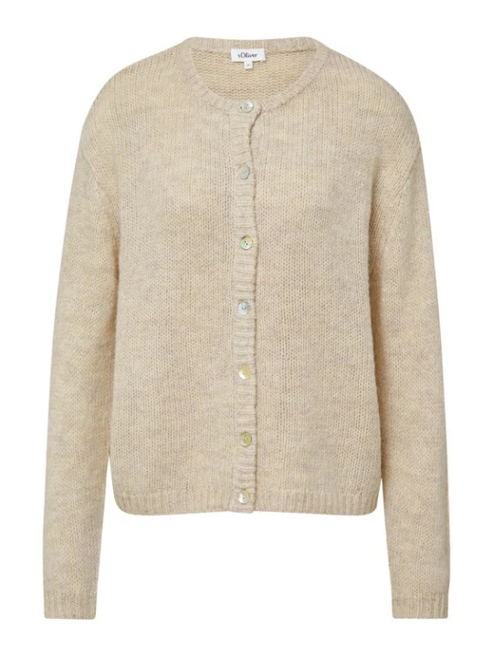 Foto van product s.Oliver Gebreid vest lichtbeige