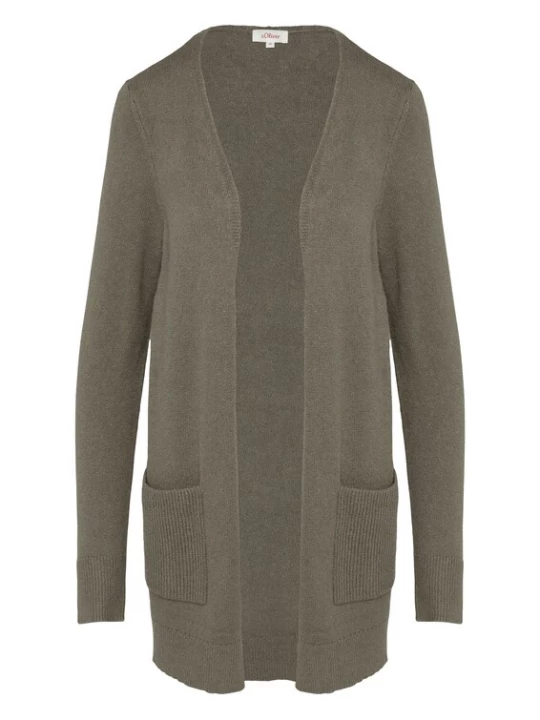 Foto van product s.Oliver Gebreid vest taupe