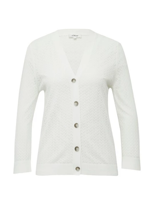 Foto van product s.Oliver Gebreid vest wit