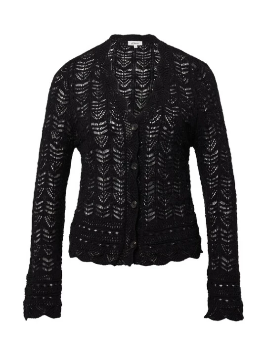 Foto van product s.Oliver Gebreid vest zwart