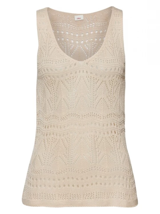 Foto van product s.Oliver Gebreide top sand