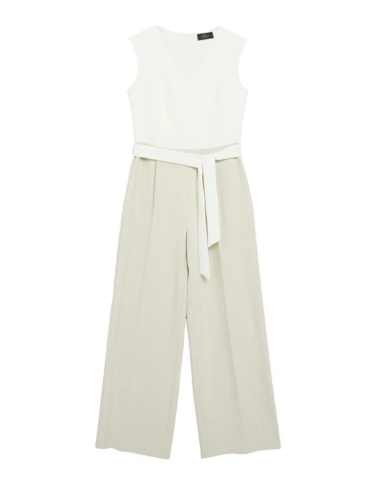 Foto van product s.Oliver Jumpsuit taupe / wit