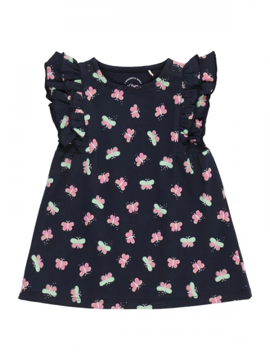 Foto van product s.Oliver Jurk blauw / navy / lichtgroen / oudroze