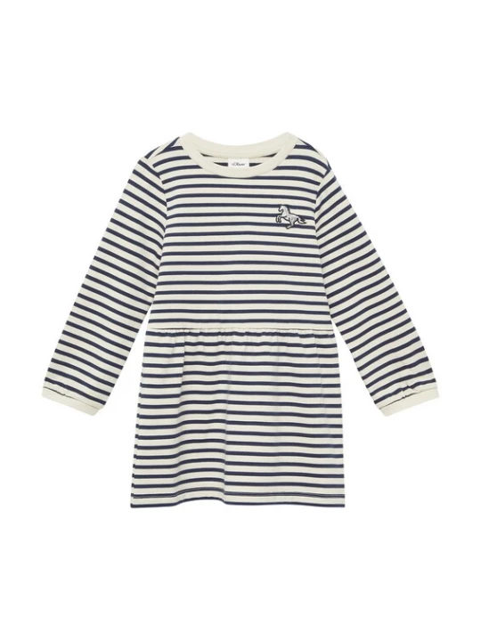 Foto van product s.Oliver Jurk crème / navy / zwart / zilver