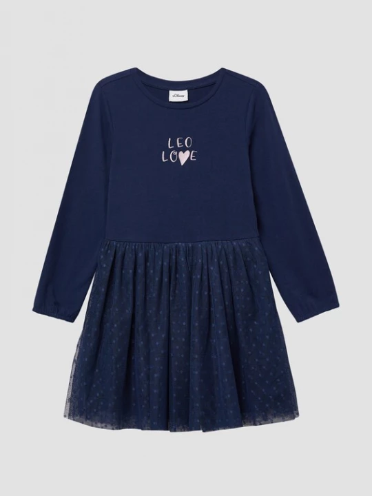 Foto van product s.Oliver Jurk donkerblauw / rosa