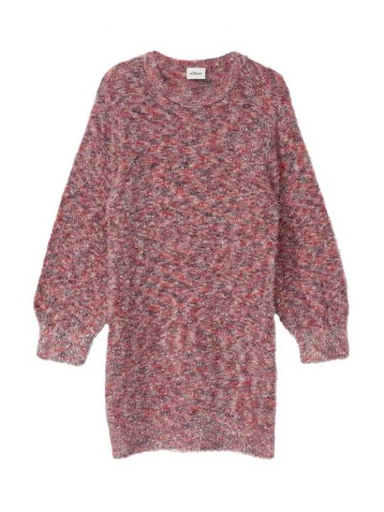 Foto van product s.Oliver Jurk gemengde kleuren / rosa / knalrood