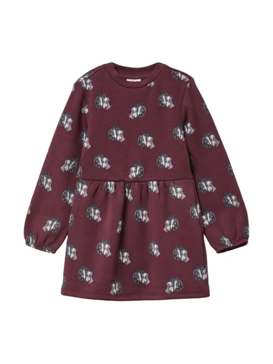Foto van product s.Oliver Jurk grijs / bordeaux