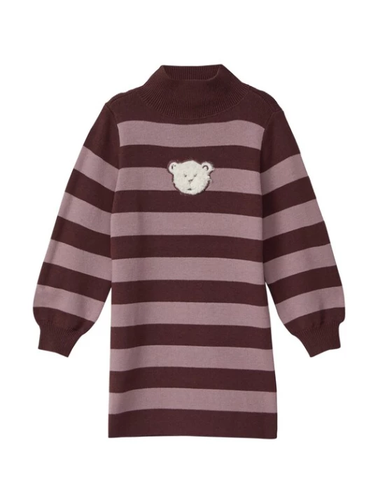 Foto van product s.Oliver Jurk mauve / bordeaux / wit