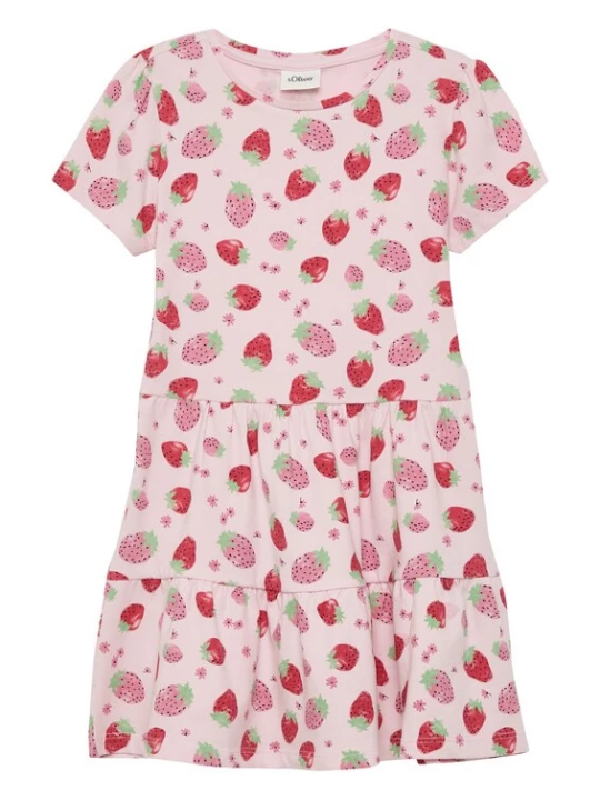 Foto van product s.Oliver Jurk mintgroen / rosa / rosé / donkerrood