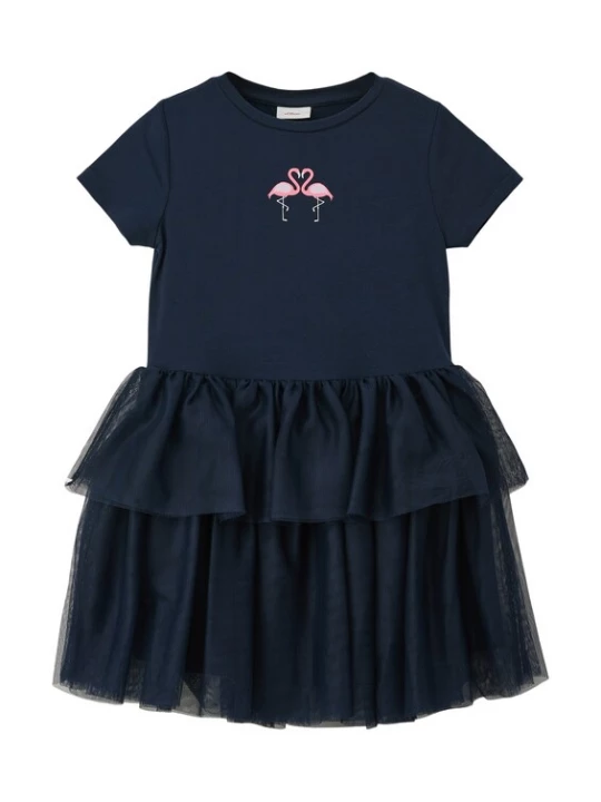 Foto van product s.Oliver Jurk navy / pastelroze / lichtroze