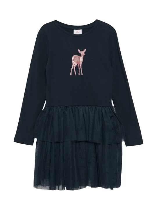 Foto van product s.Oliver Jurk navy / pink / wit