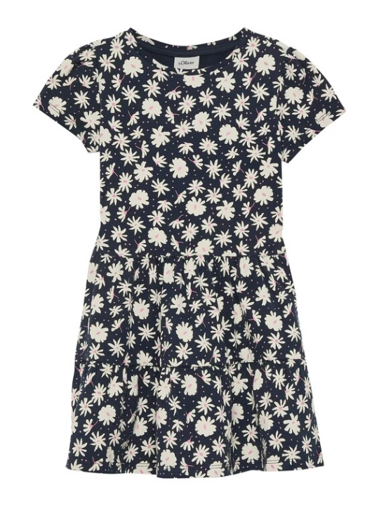 Foto van product s.Oliver Jurk navy / rosa / wit