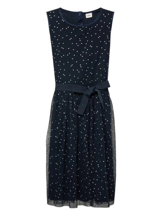 Foto van product s.Oliver Jurk navy / zilvergrijs