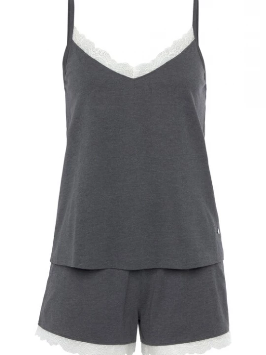 Foto van product s.Oliver Korte pyjama grijs / wit