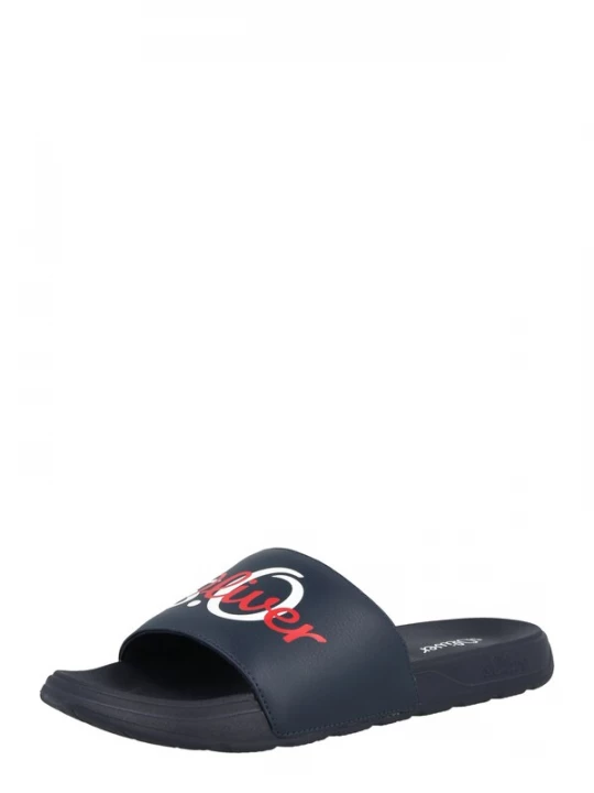 Foto van product s.Oliver Muiltjes donkerblauw / kersrood / wit