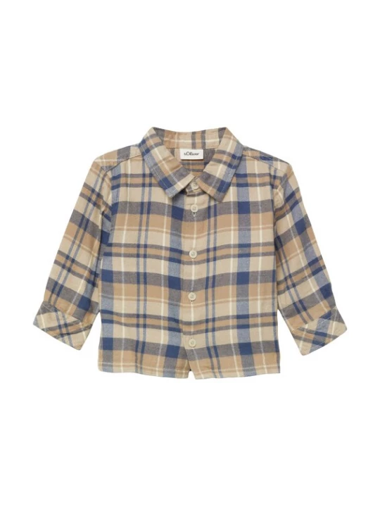 Foto van product s.Oliver Overhemd beige / camel / blauw / wit