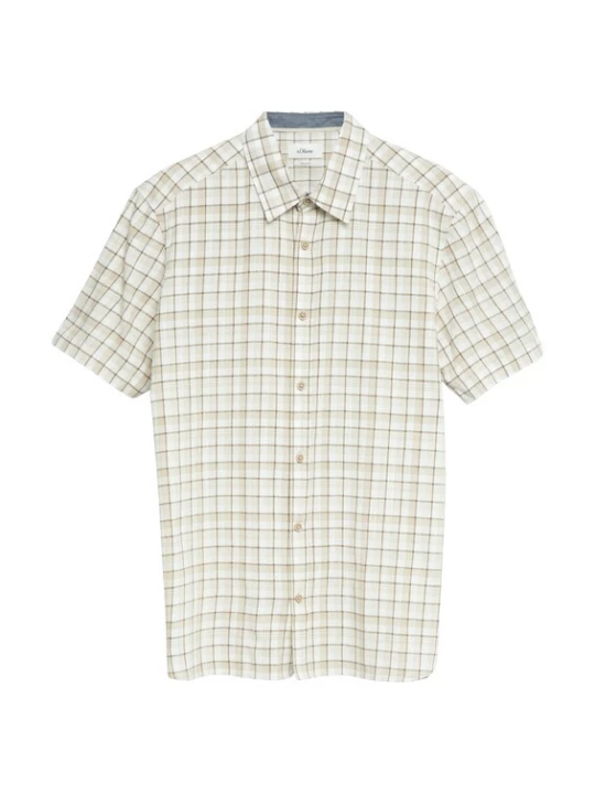 Foto van product s.Oliver Overhemd beige / crème / ivoor