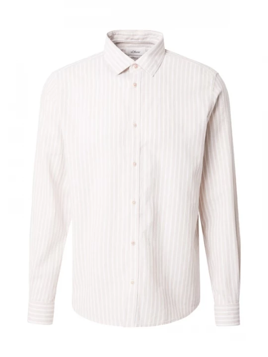 Foto van product s.Oliver Overhemd beige / wit