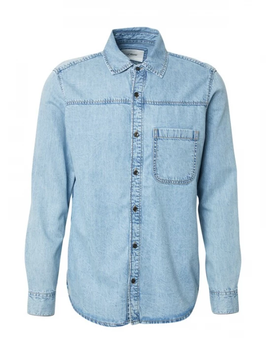 Foto van product s.Oliver Overhemd blauw denim