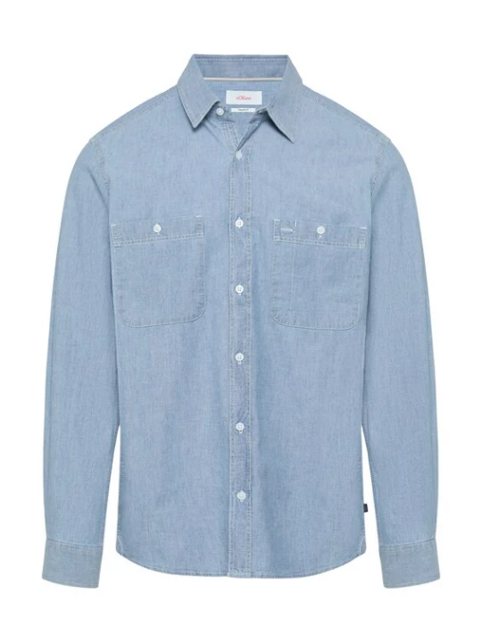 Foto van product s.Oliver Overhemd blauw denim