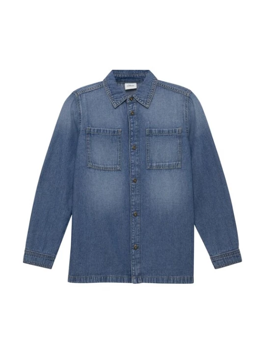 Foto van product s.Oliver Overhemd blauw denim