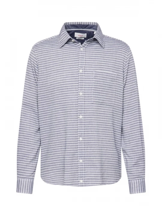 Foto van product s.Oliver Overhemd blauw / wit