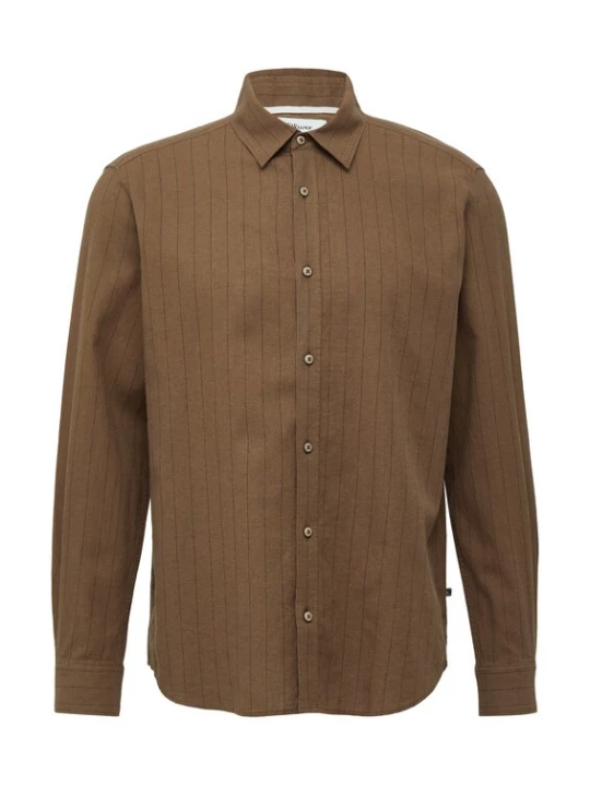 Foto van product s.Oliver Overhemd chamois / zwart