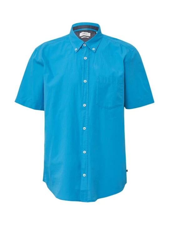Foto van product s.Oliver Overhemd cyaan blauw