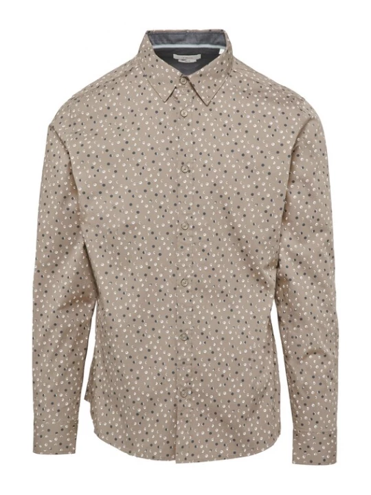 Foto van product s.Oliver Overhemd donkerbeige / marine / wit