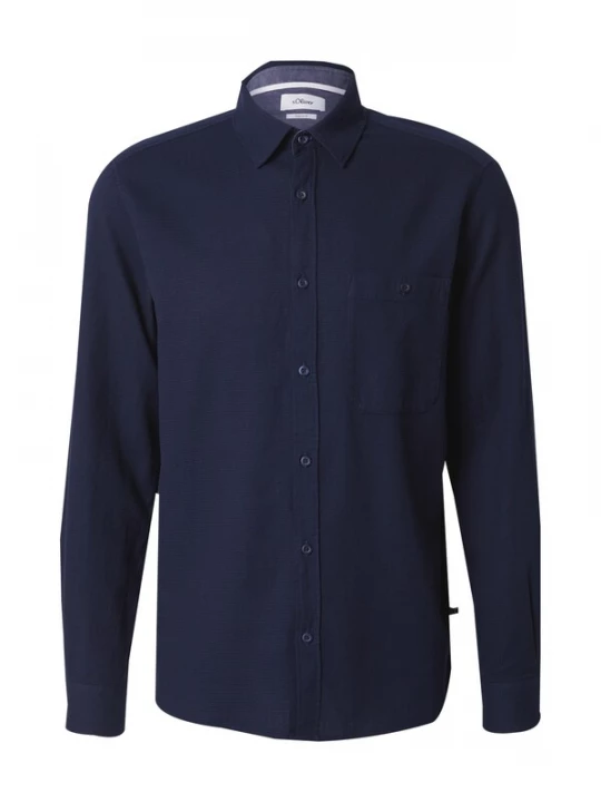 Foto van product s.Oliver Overhemd donkerblauw