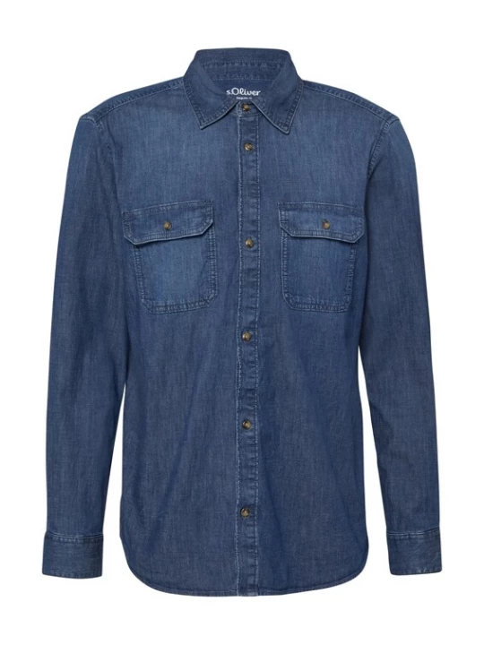Foto van product s.Oliver Overhemd donkerblauw