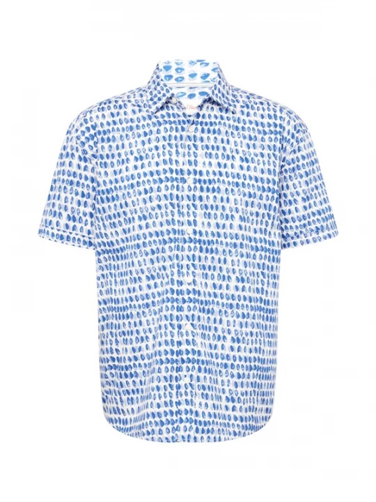 Foto van product s.Oliver Overhemd enziaan / donkerblauw / wit
