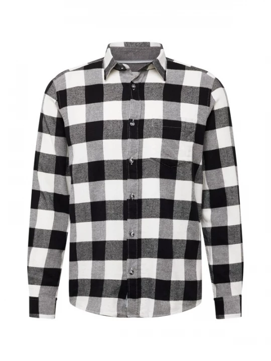Foto van product s.Oliver Overhemd grijs gemêleerd / zwart / offwhite