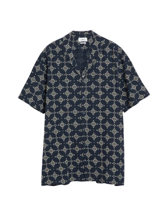 Foto van product s.Oliver Overhemd lichtbeige / navy