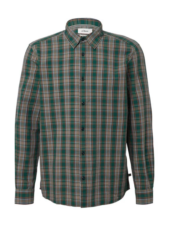 Foto van product s.Oliver Overhemd lichtblauw / groen / oranje / wit