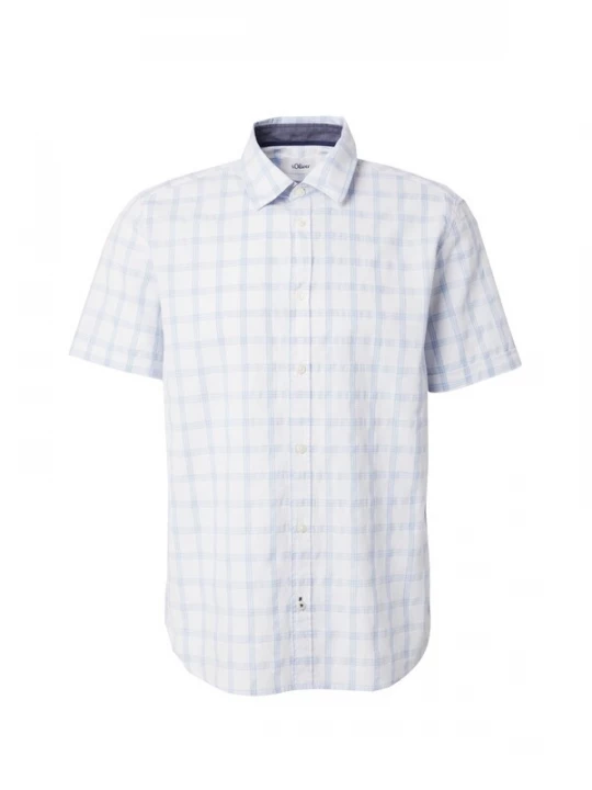 Foto van product s.Oliver Overhemd lichtblauw / wit