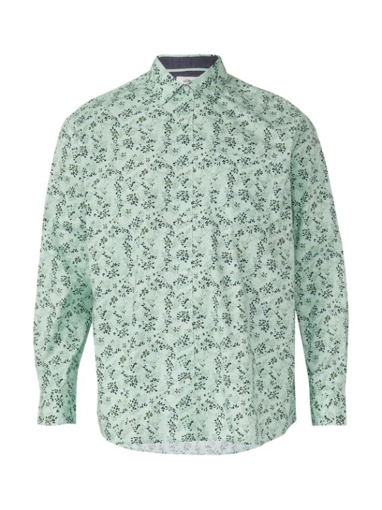 Foto van product s.Oliver Overhemd mintgroen / kiwi / donkergroen / wit