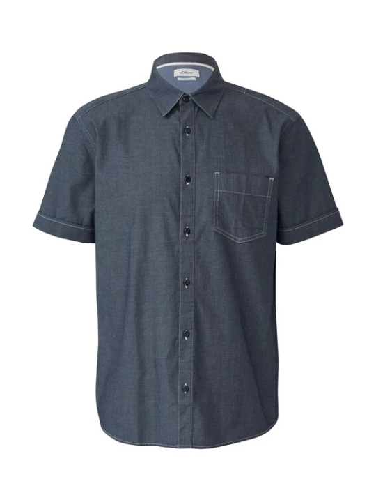 Foto van product s.Oliver Overhemd navy / duifblauw