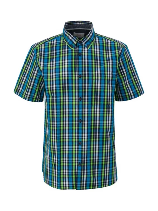 Foto van product s.Oliver Overhemd navy / groen / zwart / wit