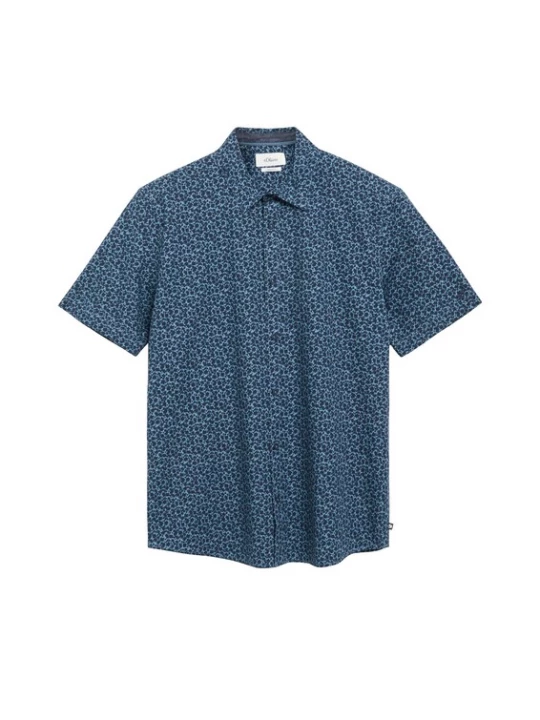 Foto van product s.Oliver Overhemd navy / lichtblauw