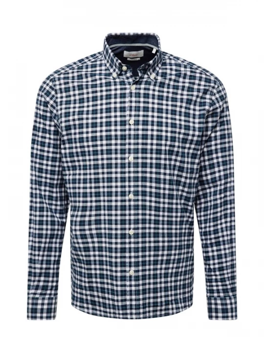 Foto van product s.Oliver Overhemd navy / lichtblauw / wit