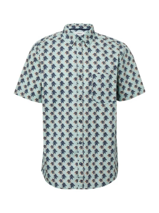 Foto van product s.Oliver Overhemd navy / mintgroen / lichtoranje
