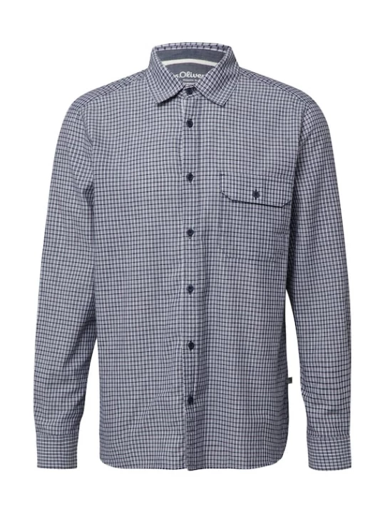 Foto van product s.Oliver Overhemd navy / offwhite